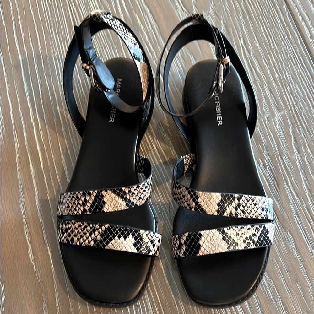 Marc Fisher Snake Print Sandals - Picture 2 of 6
